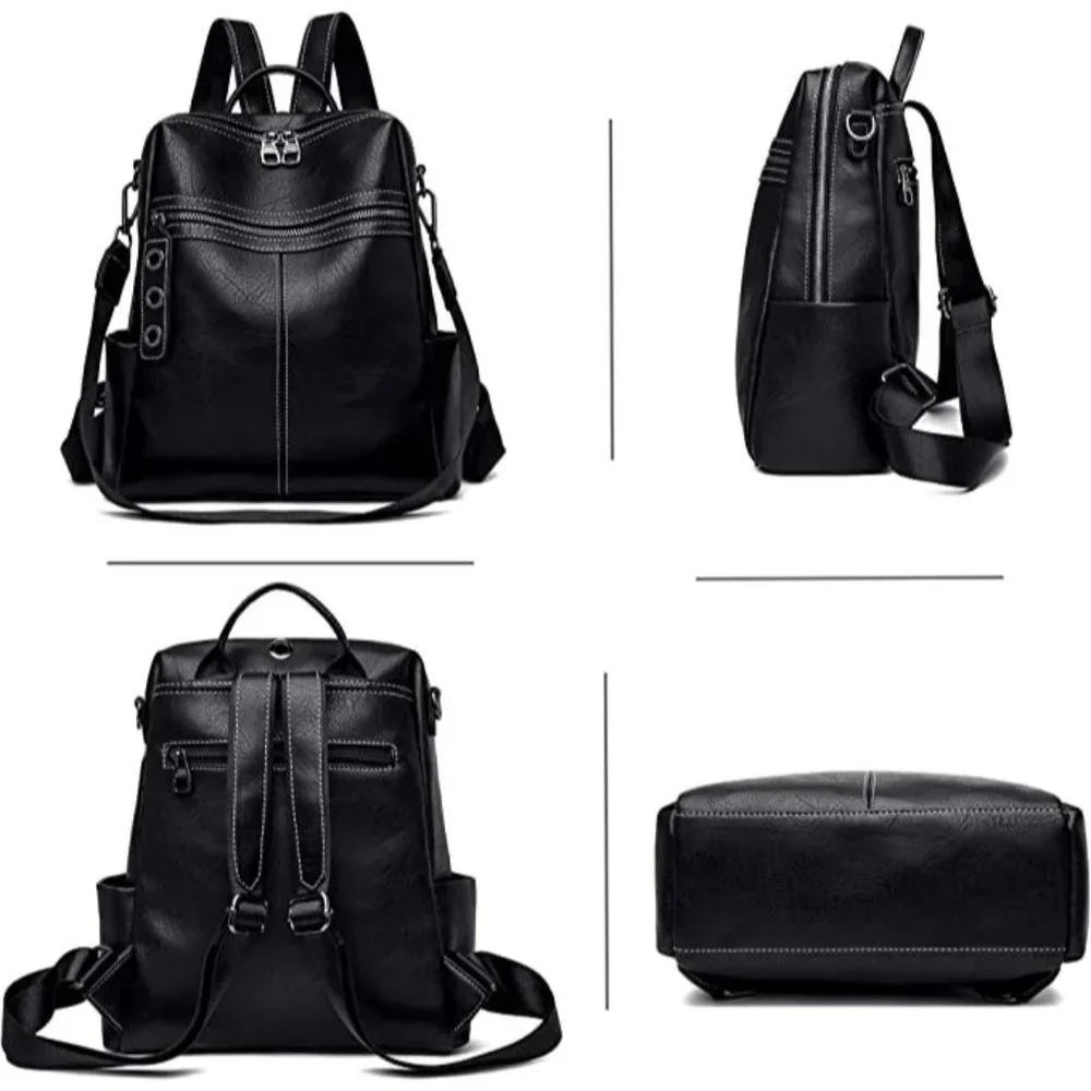 🆕 Luxury Backpack Purse for Women Cute Shoulder Durable Buckle Bag NWT - Picture 5 of 7